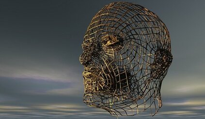Recognizing Headache/Migraine Disease. Image of human head sculpture