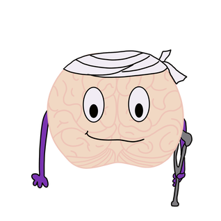 Headache Types - Migraine. Brain Illustration